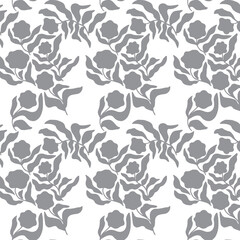 Floral minimal pattern background (wallpaper motif)