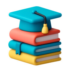 Imagen 3d de libros y virrete