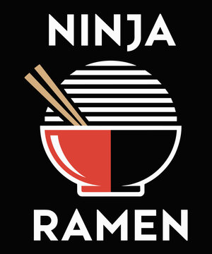 Naklejki NINJA RAMEN Funny Ramen