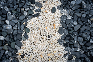 Black and White Stones on the ground
