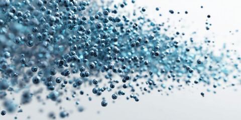 Blue Particle Flow in Abstract Motion