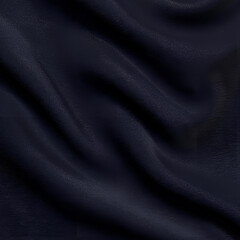Elegant Dark Navy Blue Silk Fabric Texture Background