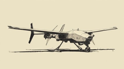 Sketch of a Drone Designed for Security Operations in Urban Environments With Advanced Monitoring Capabilities