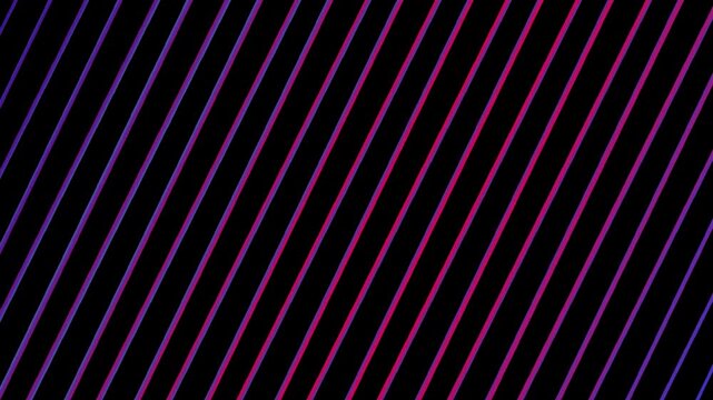 Abstract Neon Lines on Black Background for Modern Designs.