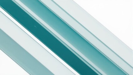 Obraz premium Abstract teal stripes background with diagonal lines and white space.