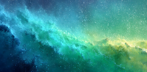 Teal green blue grainy color gradient background glowing noise texture cover header poster design