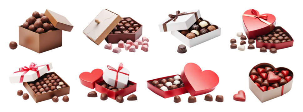 Assorted chocolate gift boxes