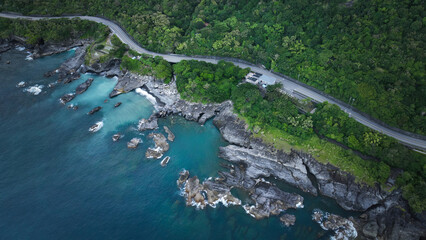 Fengbin Village, Hualien County, Taiwan. It is located on the island's eastern coast, known for its picturesque coastal highway 11	
