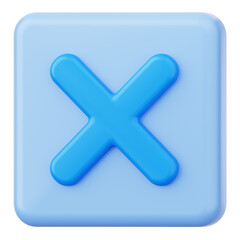 Cancel User Interface 3D Icon