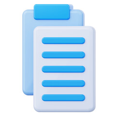 Paste User Interface 3D Icon