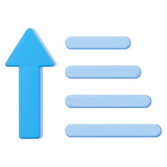Sort Descending User Interface 3D Icon