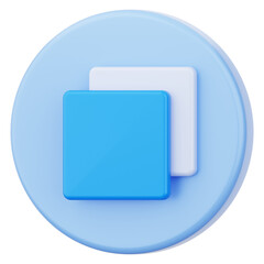 Copy User Interface 3D Icon