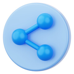 Share User Interface 3D Icon