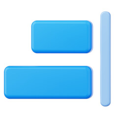 Align Right User Interface 3D Icon