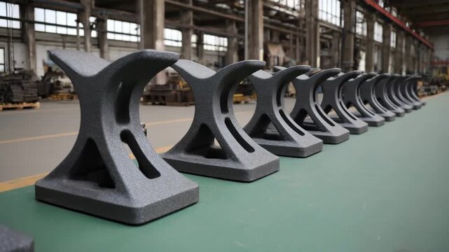 Metal parts coated with plasma spray technology showing hightemperature ceramic material deposit on turbine blades for enhanced durability and heat resistance