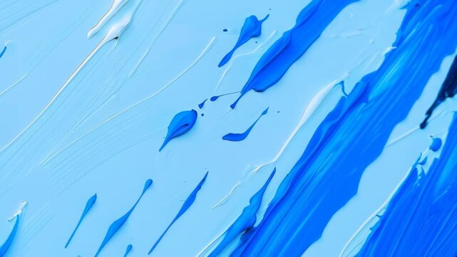 Blue Abstraction Strokes: Dynamic brushstrokes in various shades of blue create a captivating abstract artwork.