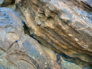 abstract forms in the rocks of Labetxu in the Basque country