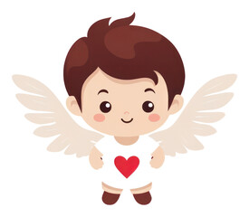 Obraz premium PNG A cherub cartoon cupid cute.