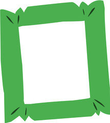 cute hand drawn cartoon frame suitable for art and photo also for quote text