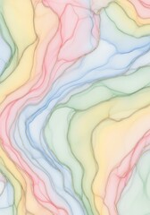 Pastel Gradient Marble Texture with Delicate Golden Veins Background