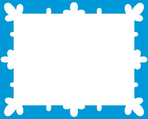 blue frame for text with place for your text