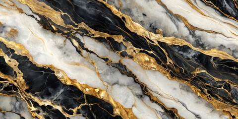 Marble pattern with gold and black hues, sophisticated, rich,  sophisticated, rich, ornate, elegant, decorative, gold