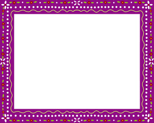 pink frame for photo or invitations
