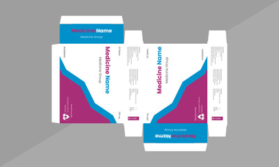 Pharma Standard Medicine Packaging Box Template