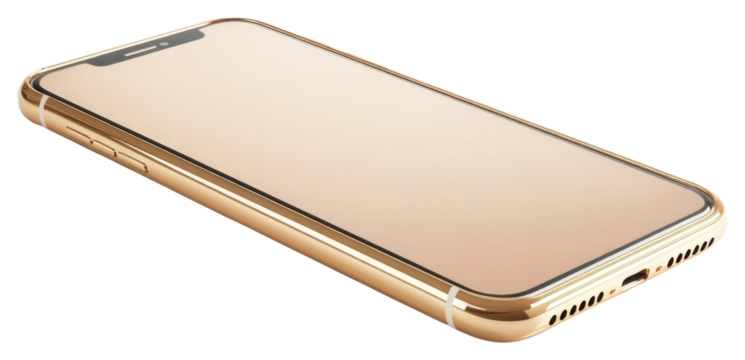 PNG Smartphone illustration gold electronics. - Powered by Adobe