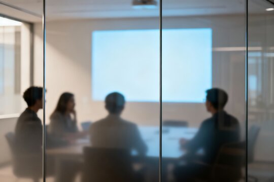 Generative AI future of business meetings unfolding.