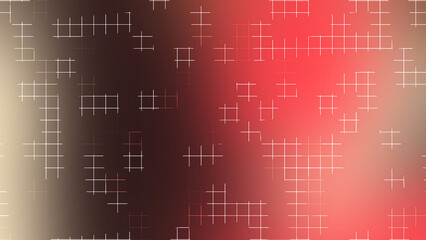 Brown Red Gradient Grid Line Abstract Background with Glowing Light