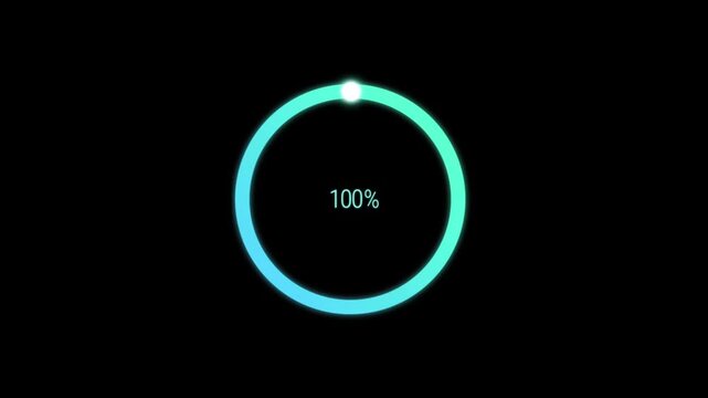 glowing light switch Circular Loading Bar 0-100% (Light Blue on Black)
Progress Ring Animation: Data Loading Percentage
 Blue Round Progress Bar: Percentage Counter Modern Digital Circle Progress Indi