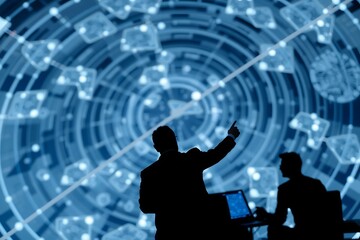 Generative AI exploring complex data visualization systems.