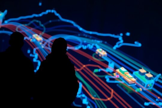 Generative AI future data flow visualization insight.