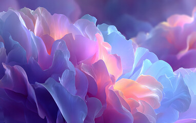 Abstract light effect texture blue pink purple wallpaper 3D rendering