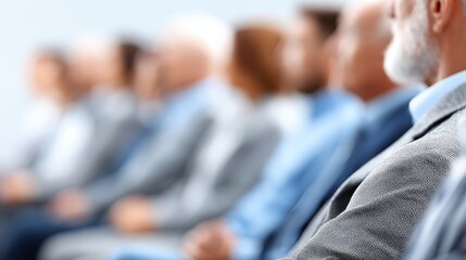 Conference Audience Stock Photo: Group Meeting, Blurred Row