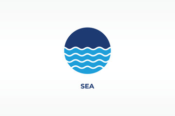 SEA vector, icon or logo sign isolated symbol illustration
