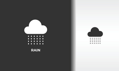 Rain Vector, Icon Or Logo Sign Isolated Symbol Illustration