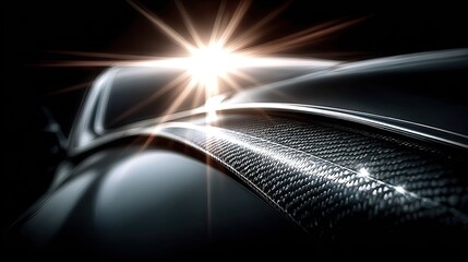 sleek, carbon boomerang, captured mid-flight as it returns, glowing with a soft light, customer retention and loyalty concept -