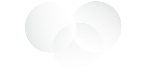 White geometric abstract background overlapping layers on bright space with line effect decoration. Circle style concept modern graphic design element for banner, flyer, card.