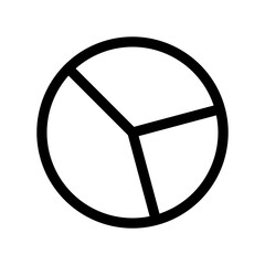 Pie Chart Icon Marketing Management Symbol