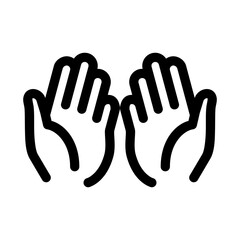 Pray Icon Education Vector Symbol