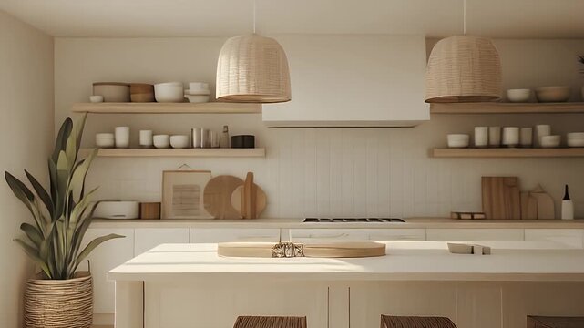 Bright Modern Kitchen With Island And Skylights Natural Light Flooding In Inviting Ambiance