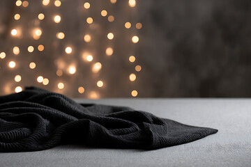 home decor inspiration, relaxing night with twinkling lights, cozy blankets, and a warm, cinematic vibe