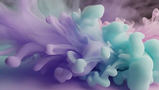 Hyper-Abstract Aura Field &ndash; Soft Pastel Formless Motion Background