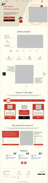 Sushi Restaurant Website Landing Page