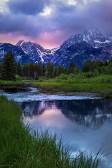 Sunrise, Schwabacher's Landing, Grand Teton NP