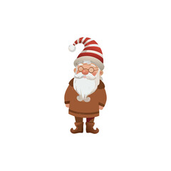 santa claus on a white background