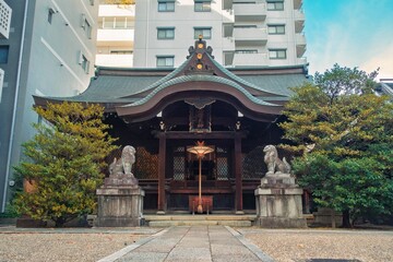 京都、五条天神宮の拝殿
