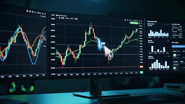 Trading Chart Analysis on Multiple Screens